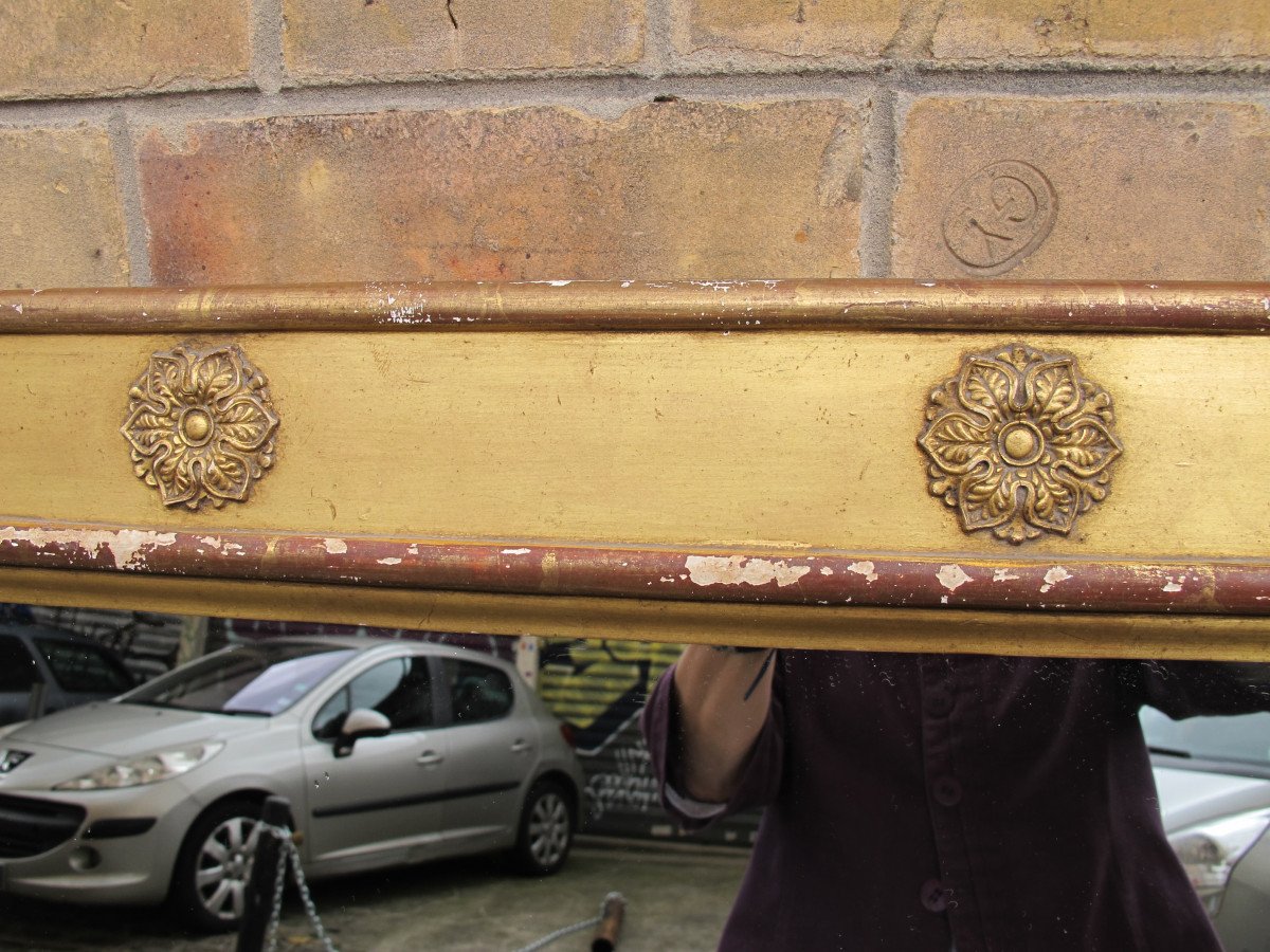 Gilded Wooden Mirror, Early 19th Century-photo-3