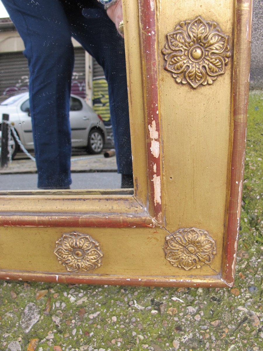 Gilded Wooden Mirror, Early 19th Century-photo-4