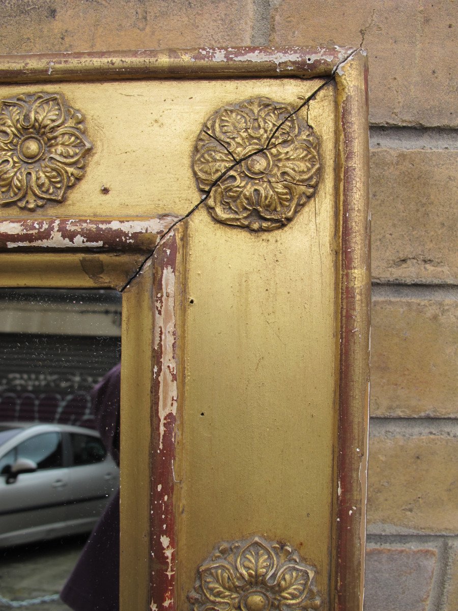 Gilded Wooden Mirror, Early 19th Century-photo-5