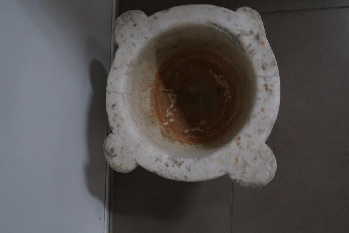 18th Century Marble Mortar-photo-4