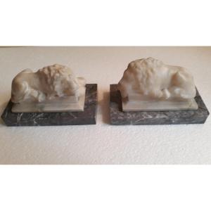 Pair Of Lions, Model By Canova