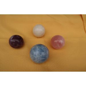 Set Of 4 Quartz Balls