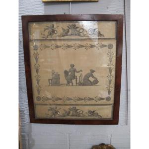 Empire Period Silk Painting