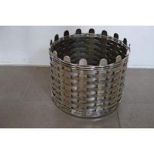 Woven Metal Planter 