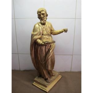 Saint Paul In Gilded Wood  