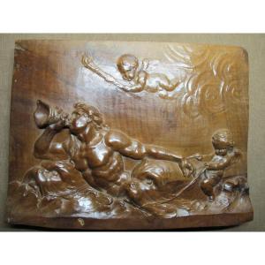 Walnut Panel 19th Century