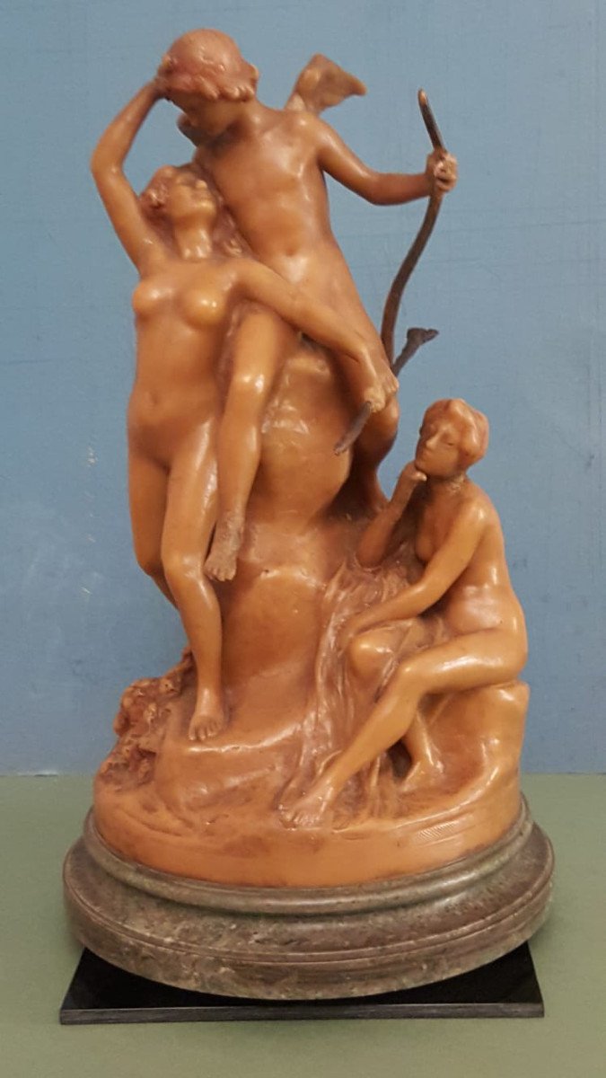 Henri Edouard Vernhes: Cupid's Choice, Wax Statue