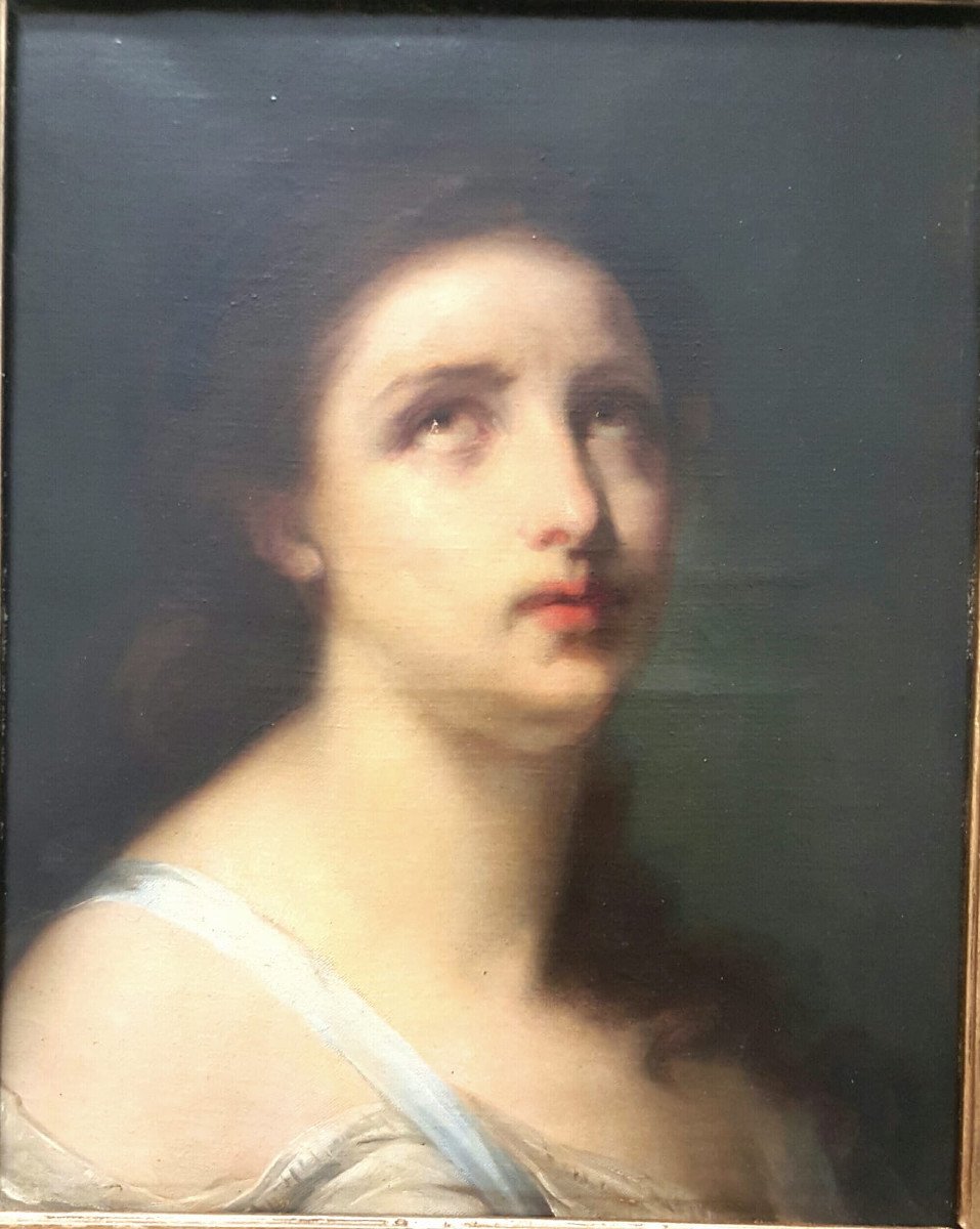 B. Delamotte: Portrait Of A Woman, Oil On Canvas