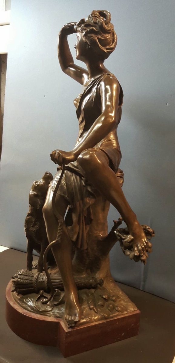 Dianne chasseresse, bronze de Luca Madrassi-photo-2