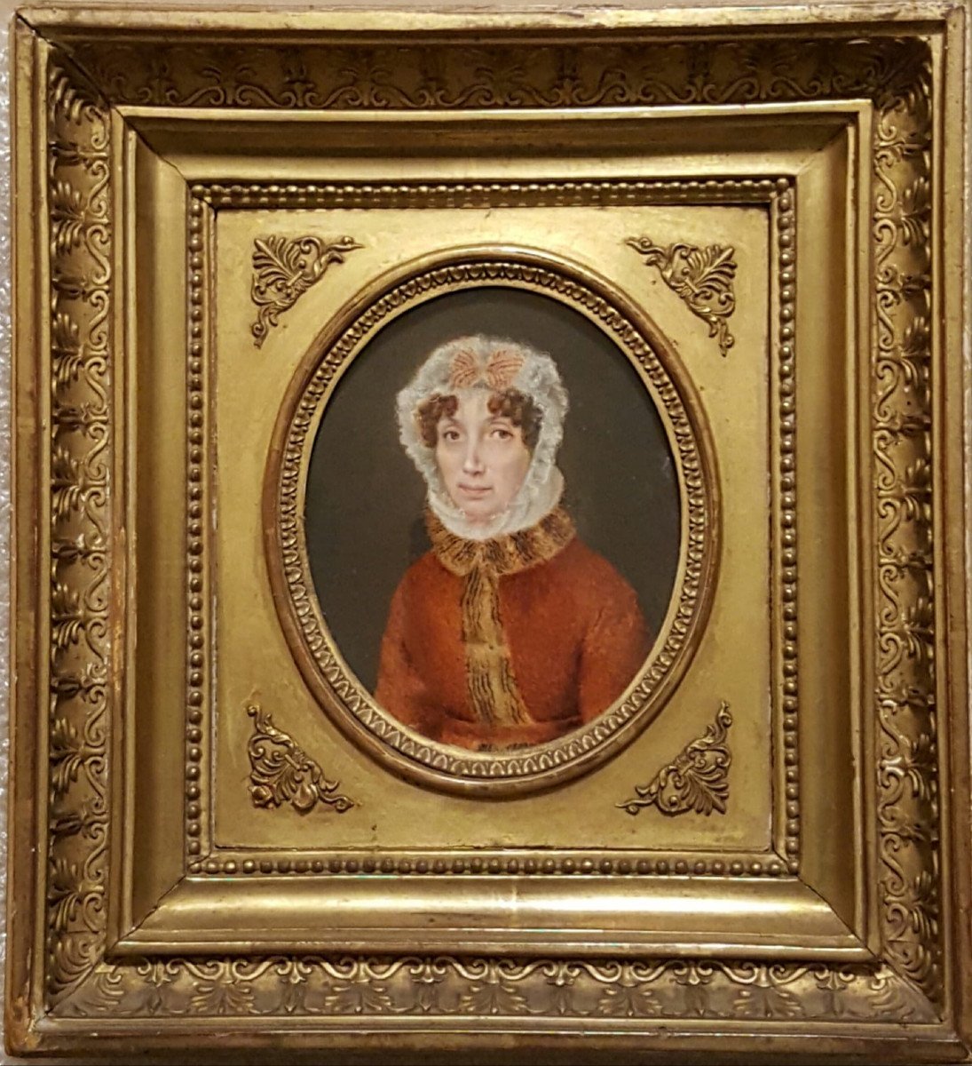 Portrait Of Madame Campan, Miniature On Ivory, Anonymous Author