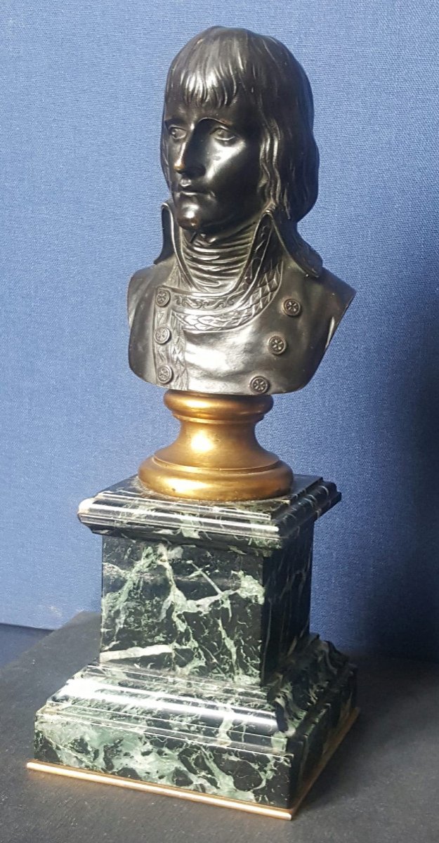 Bust Of Bonaparte, Bronze By Louis Boizot, 18th Century-photo-2