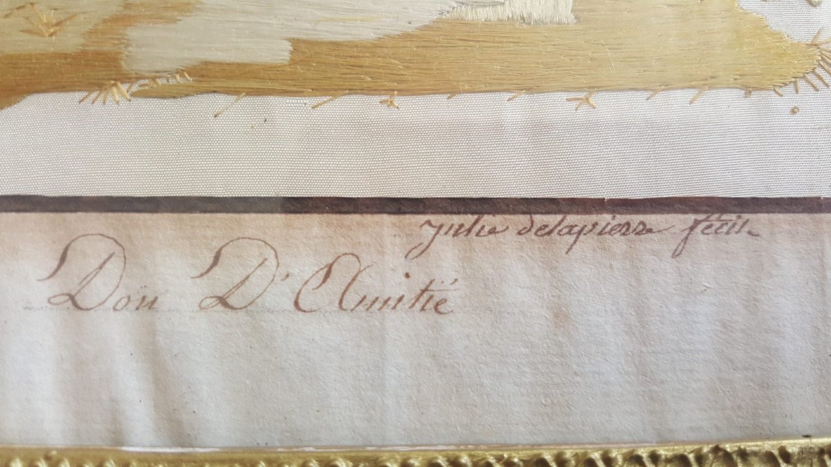 Don d'amitié, broderie par Julie Delapierre, 1819-photo-2