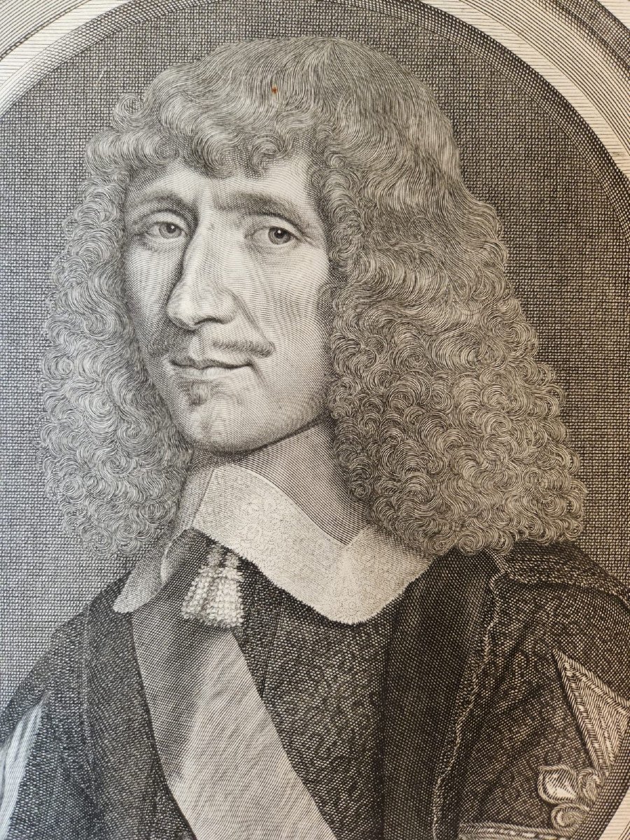 Portrait de Léon Le Bouthillier par Robert Nanteuil d'après Philippe de Champaigne-photo-1