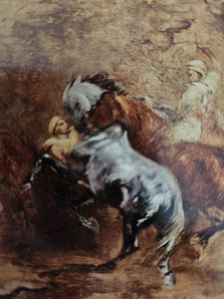 Etude de tête de cheval, crayon d'Eugène Fromentin-photo-2