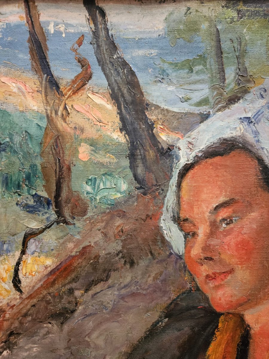 La Sablaise, huile sur toile de Suzanne Frémont, 1908-photo-3