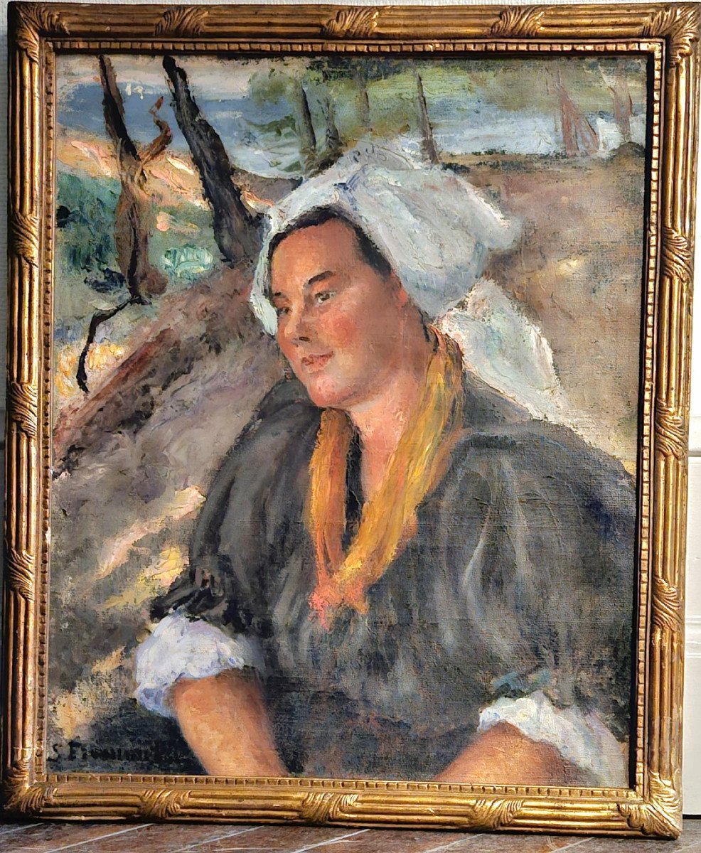 La Sablaise, huile sur toile de Suzanne Frémont, 1908