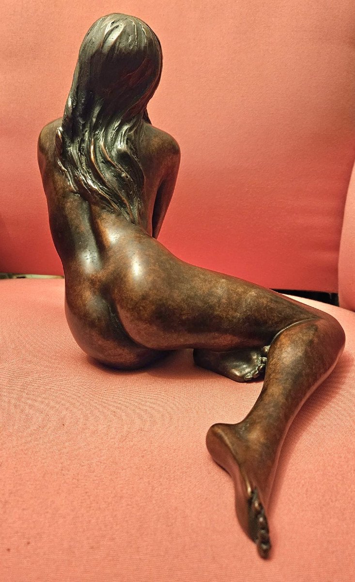 Nude, Bronze By Jean Luc Brandily-photo-2