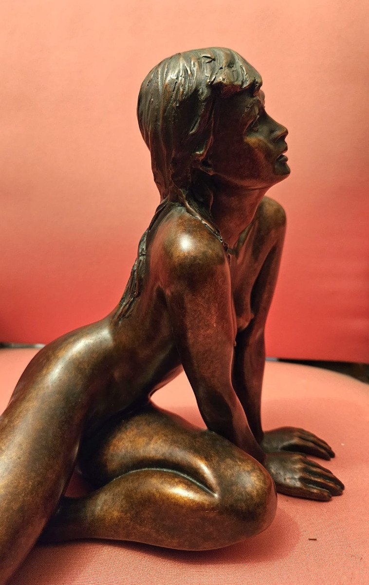 Nude, Bronze By Jean Luc Brandily-photo-3