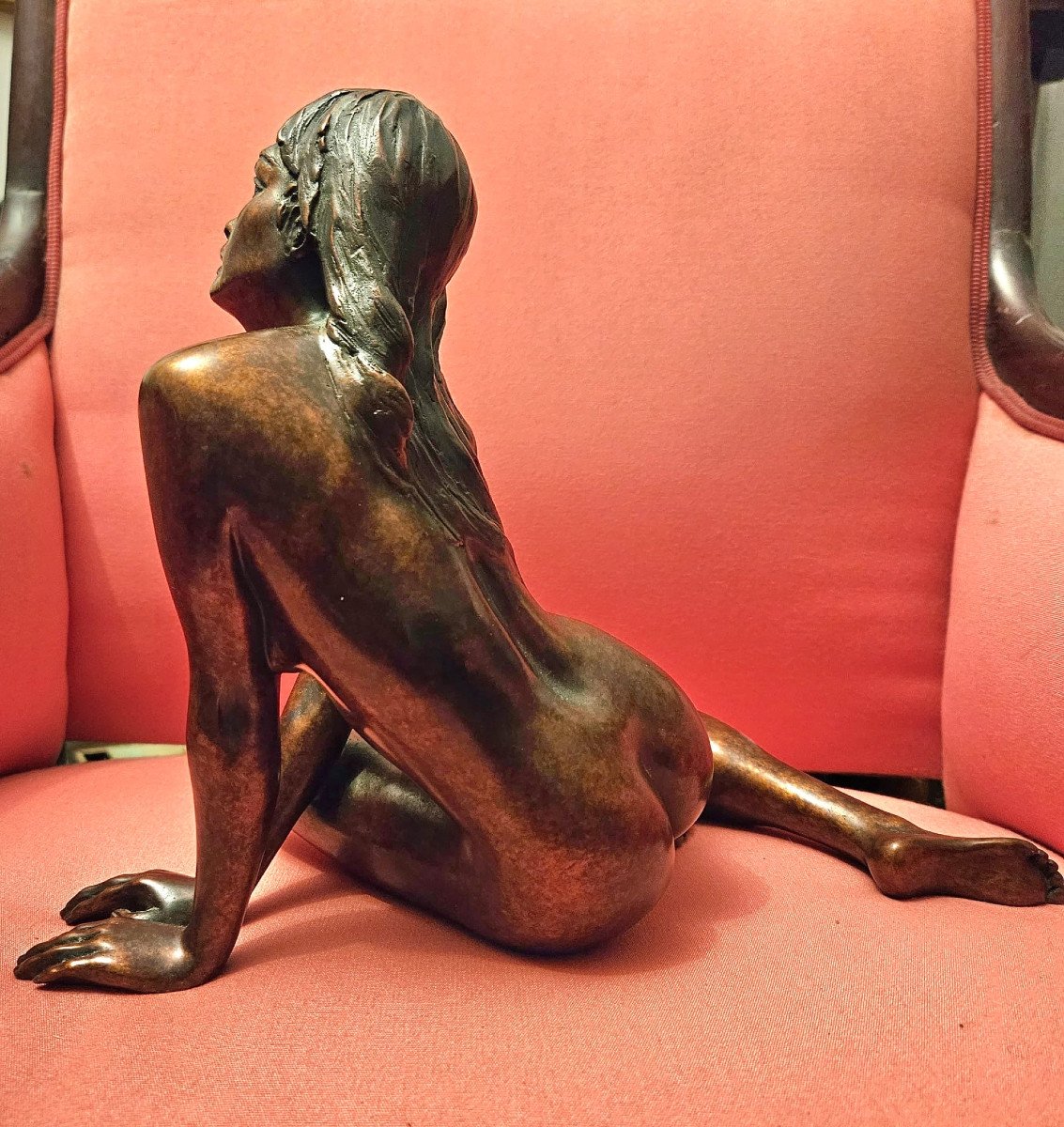 Nude, Bronze By Jean Luc Brandily-photo-4