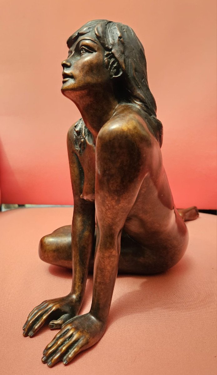 Nude, Bronze By Jean Luc Brandily-photo-1