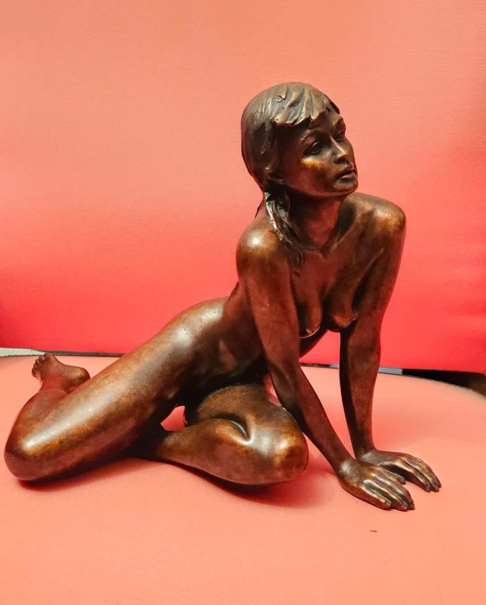 Nude, Bronze By Jean Luc Brandily