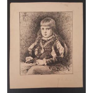 William Henry Lippincott: Portrait Of Harvard C., Drawing
