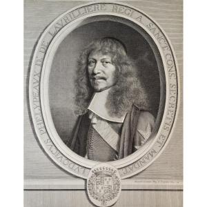 Portrait Of Louis Phelypeaux De La Vrilliere, Engraving By Robert Nanteuil, 1662