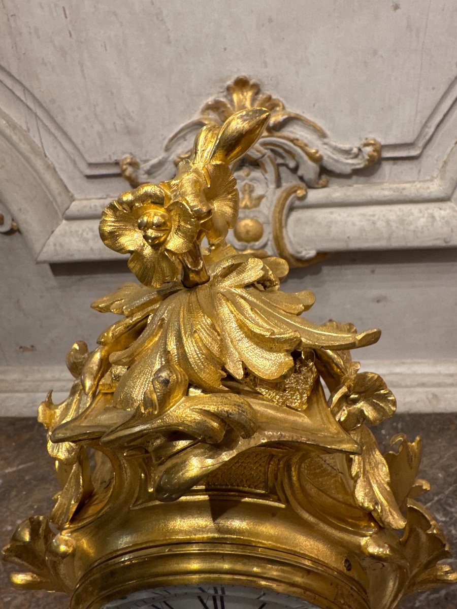 Mantel Or Desk Clock. Louis XV Period-photo-5