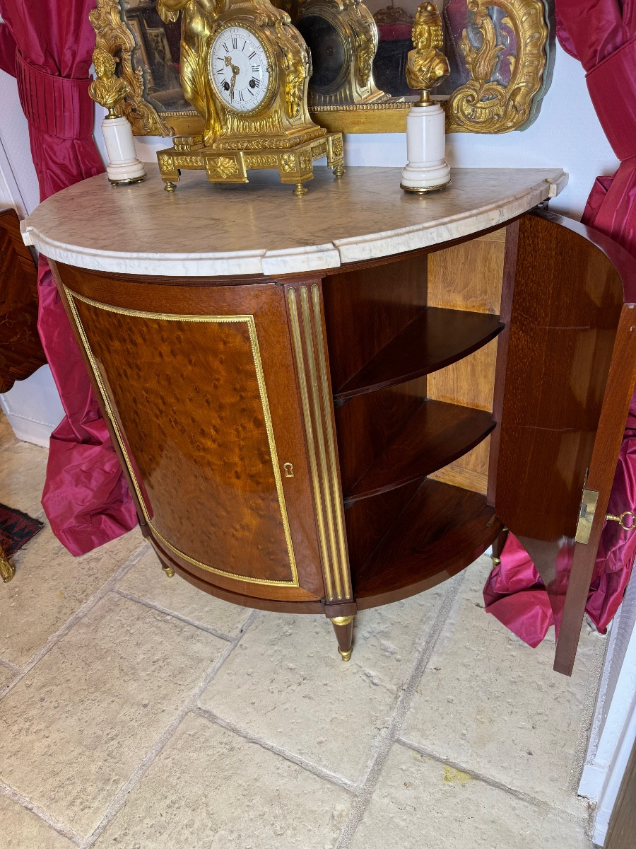 Commode A Portes  Acajou Moucheté Demi Lune De Papst-photo-2