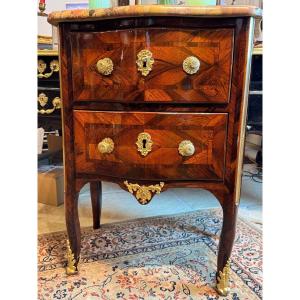 Petite Commode Dite Sauteuse Ep Louis XV Palissandre