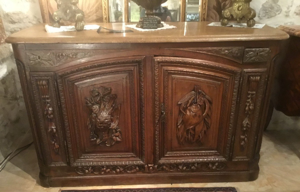 Buffet de Chasse Louis XIV-photo-6