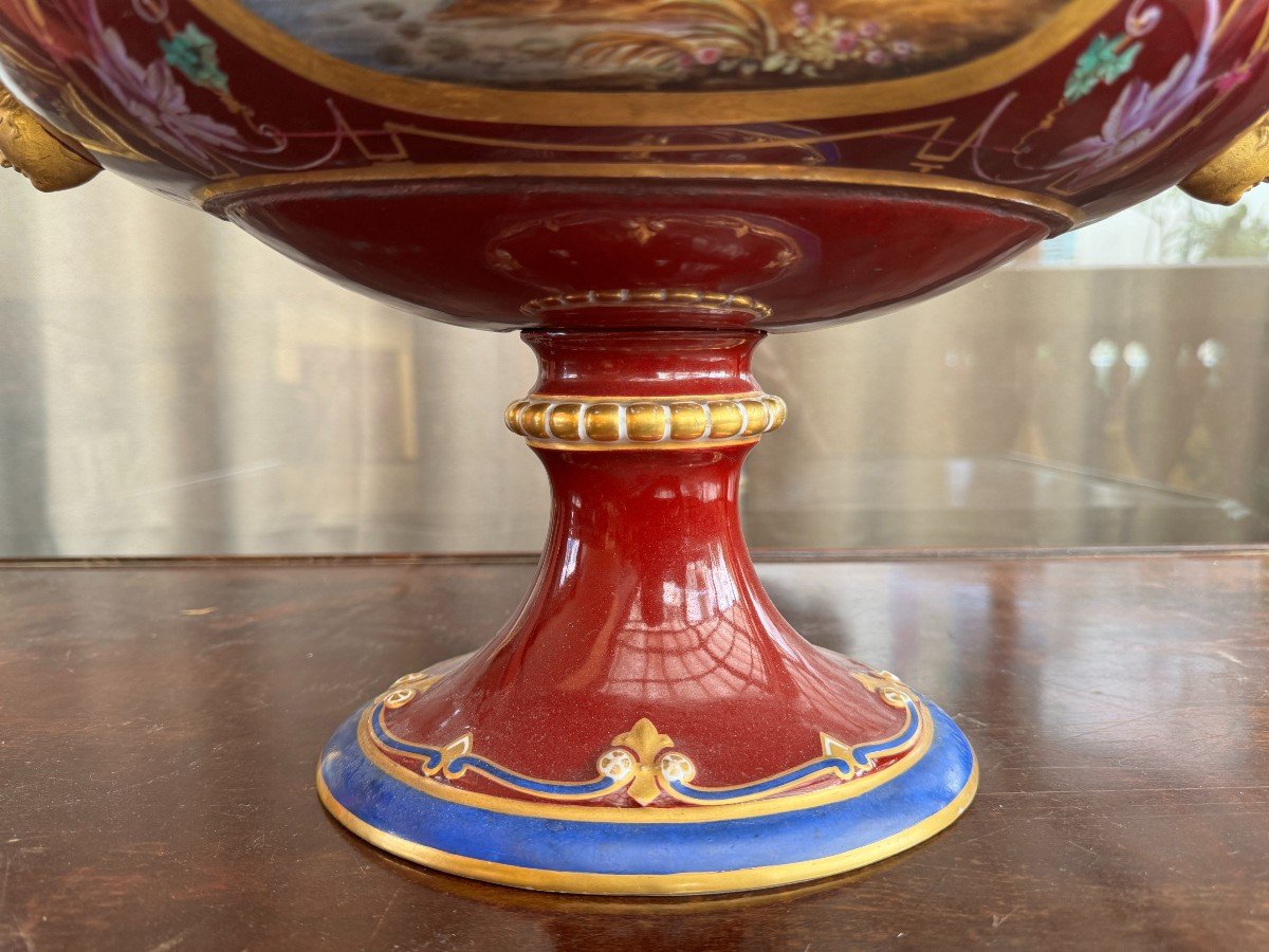 Especially From Sèvres Porcelain Table, 19th Century -photo-2