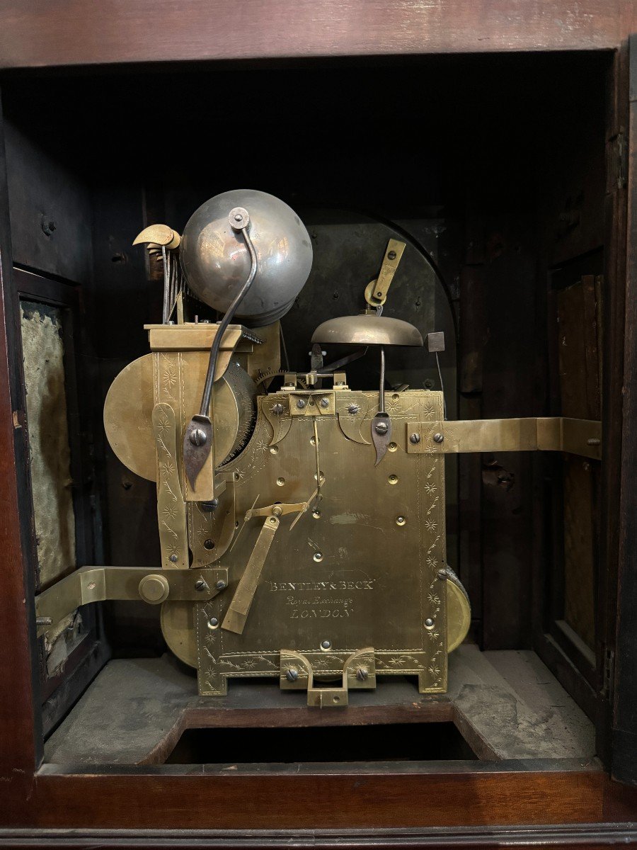 Large Mahogany And Gilt Bronze Music Clock, England, 1811-photo-4