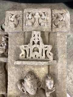Deux Bas Reliefs En Pierre, Inde, XVII° Siècle-photo-1