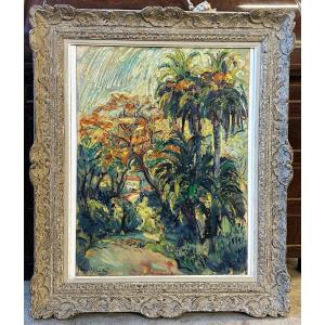 Bilinski Roman (1897-1981) - Oil On Canvas "bordighera", Signed Lower Left