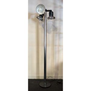 Gae Aulenti Chrome Steel Floor Lamp For Stilnovo, 1970s 