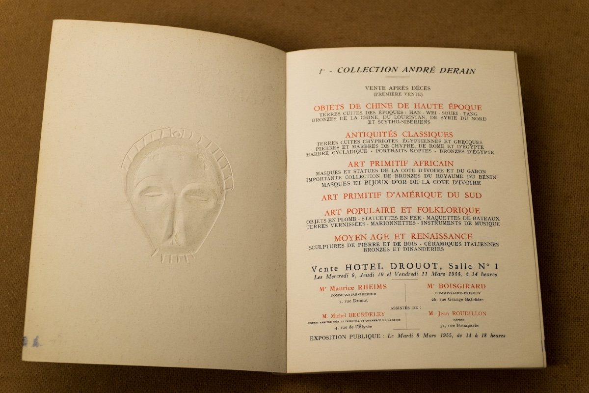 rare catalogue Drouot 1955 . collection André Derain . -photo-2