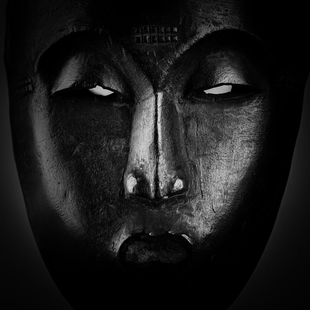 Baoule Portrait Mask . Ivory Coast .. Baule Mask . African Art ..-photo-6