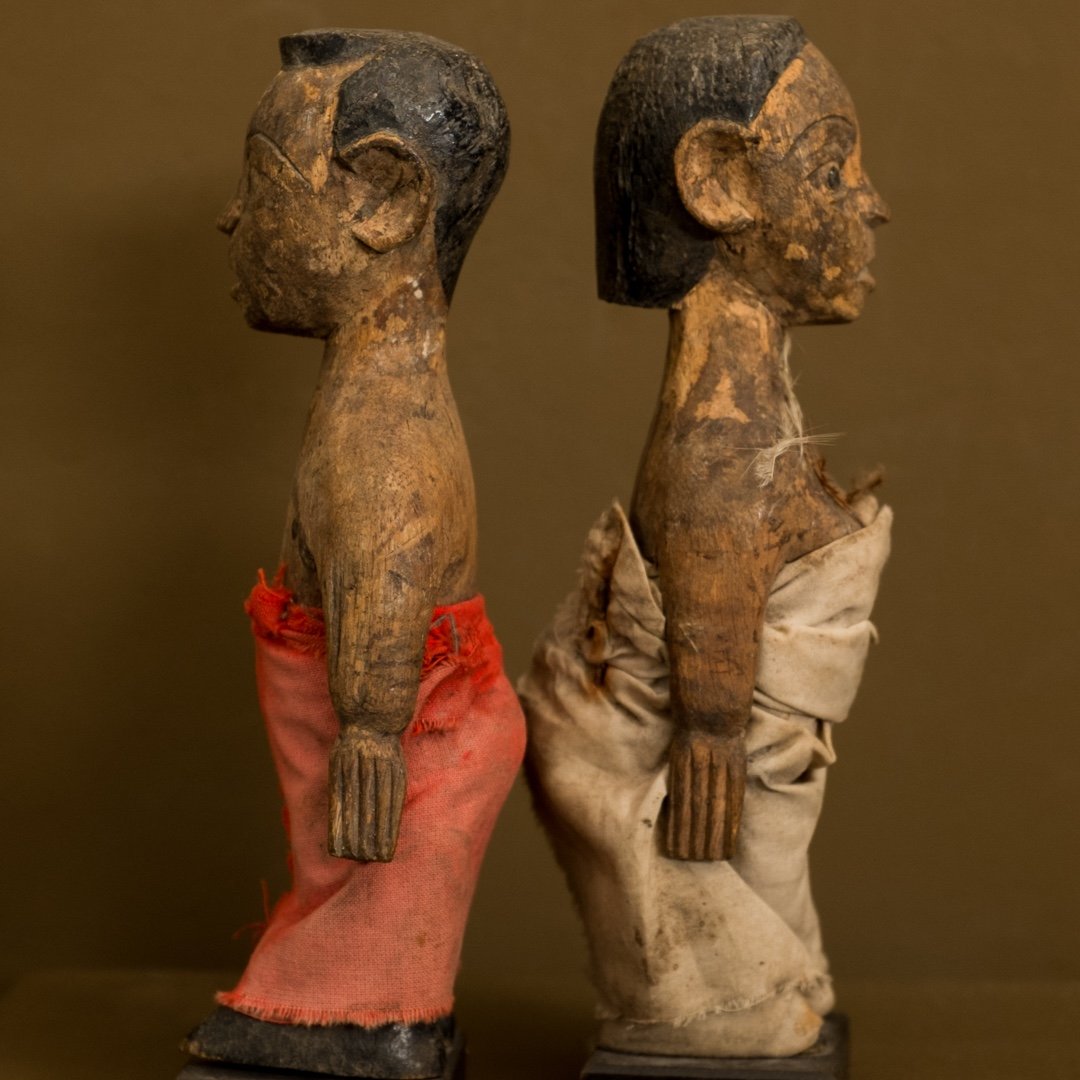 couple Ewe .. Togo . Benin .. art africain . .-photo-2