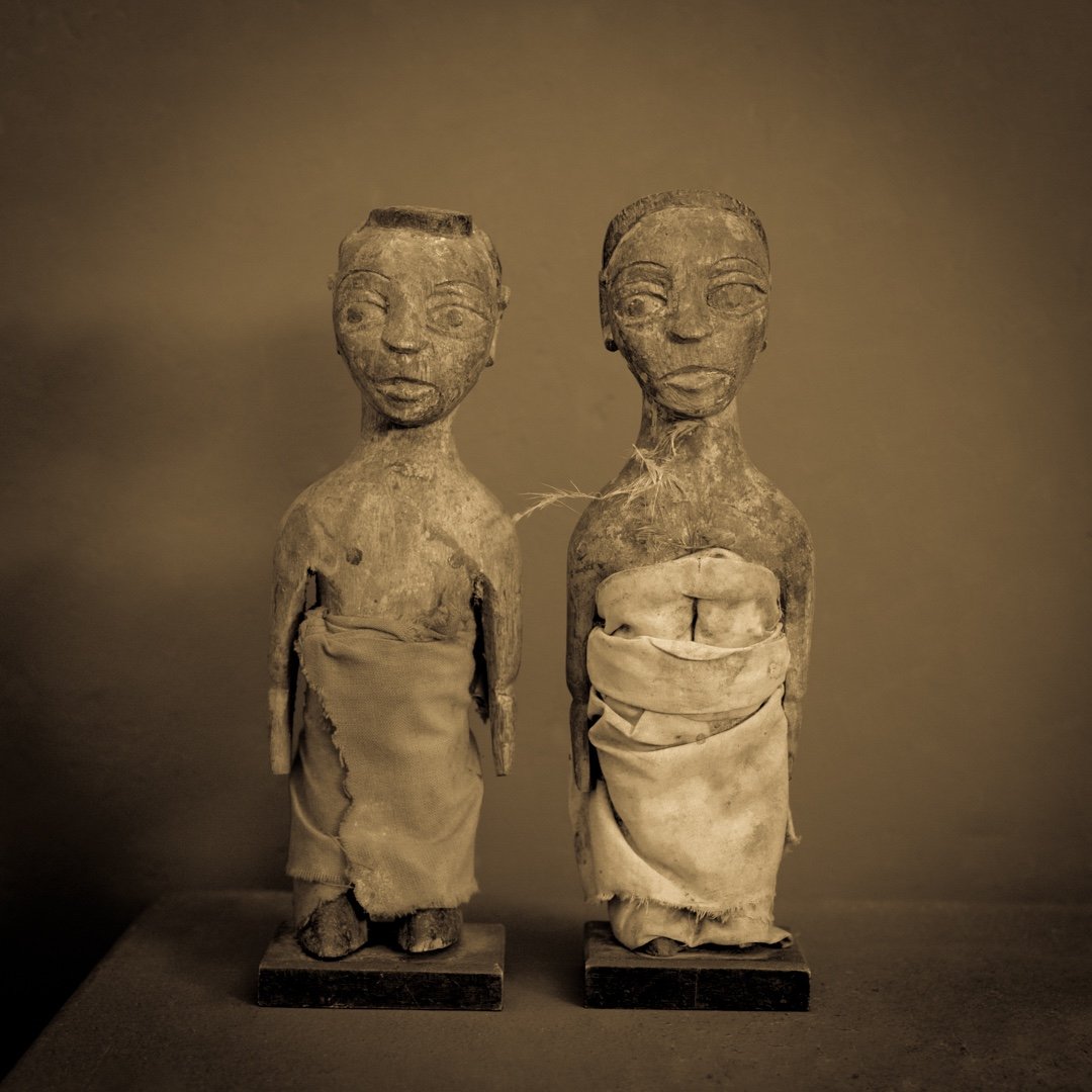 couple Ewe .. Togo . Benin .. art africain . .-photo-1