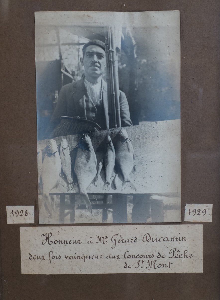 Old Photograph . St Mont Fishing Competition .. Gérard Ducamin . 1928 .-photo-2