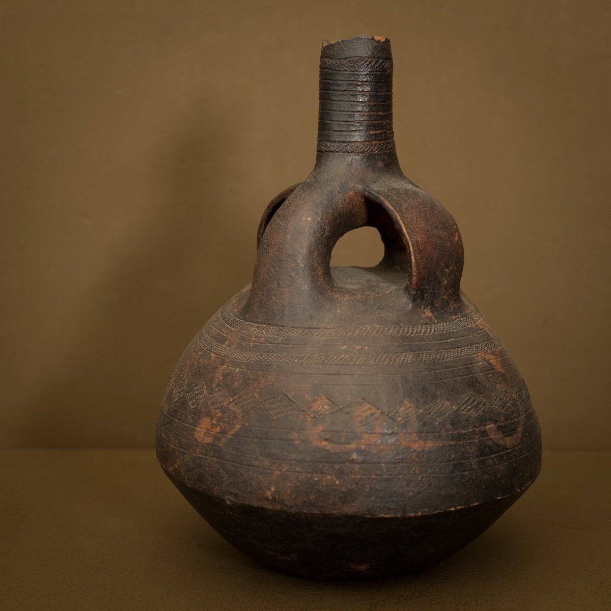 Proantic Charmant Ensemble De Vases Terres Cuites Africaines Ko