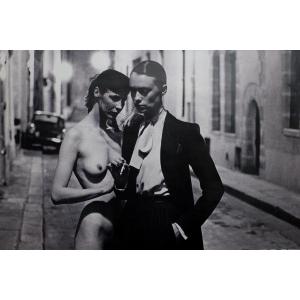 Rare . Large Poster . Helmut Newton . Grand Palais  . Yves Saint Laurent  Smoking ..