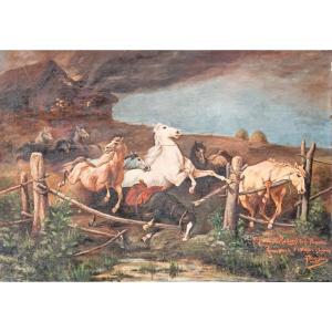 Tableau Chevaux 