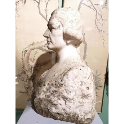 Marble Man Bust Early 19th