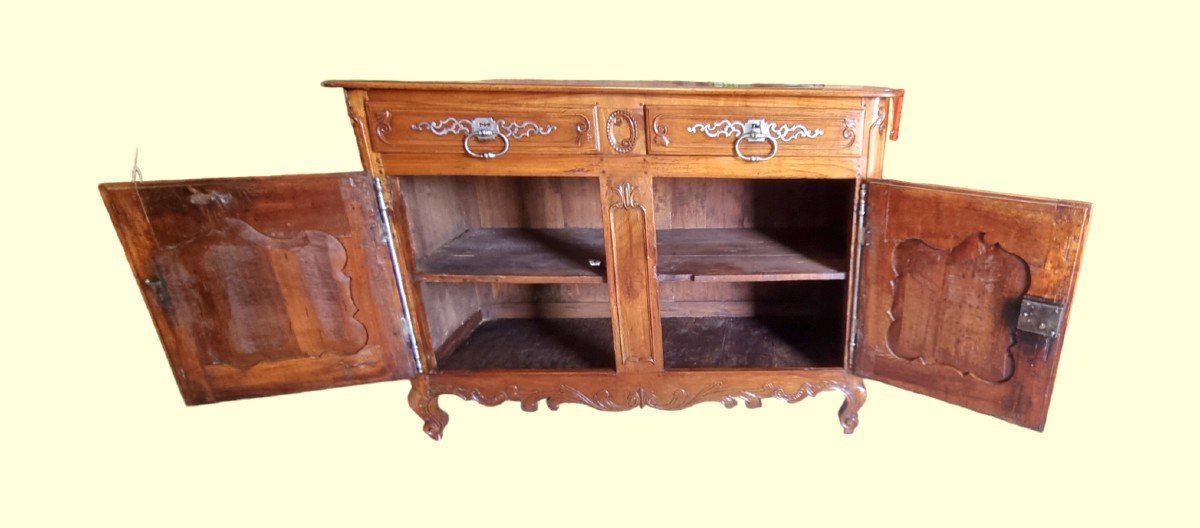 Proantic: Louis XV Cherry Wood Buffet 18th