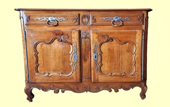 Proantic: Louis XV Cherry Wood Buffet 18th