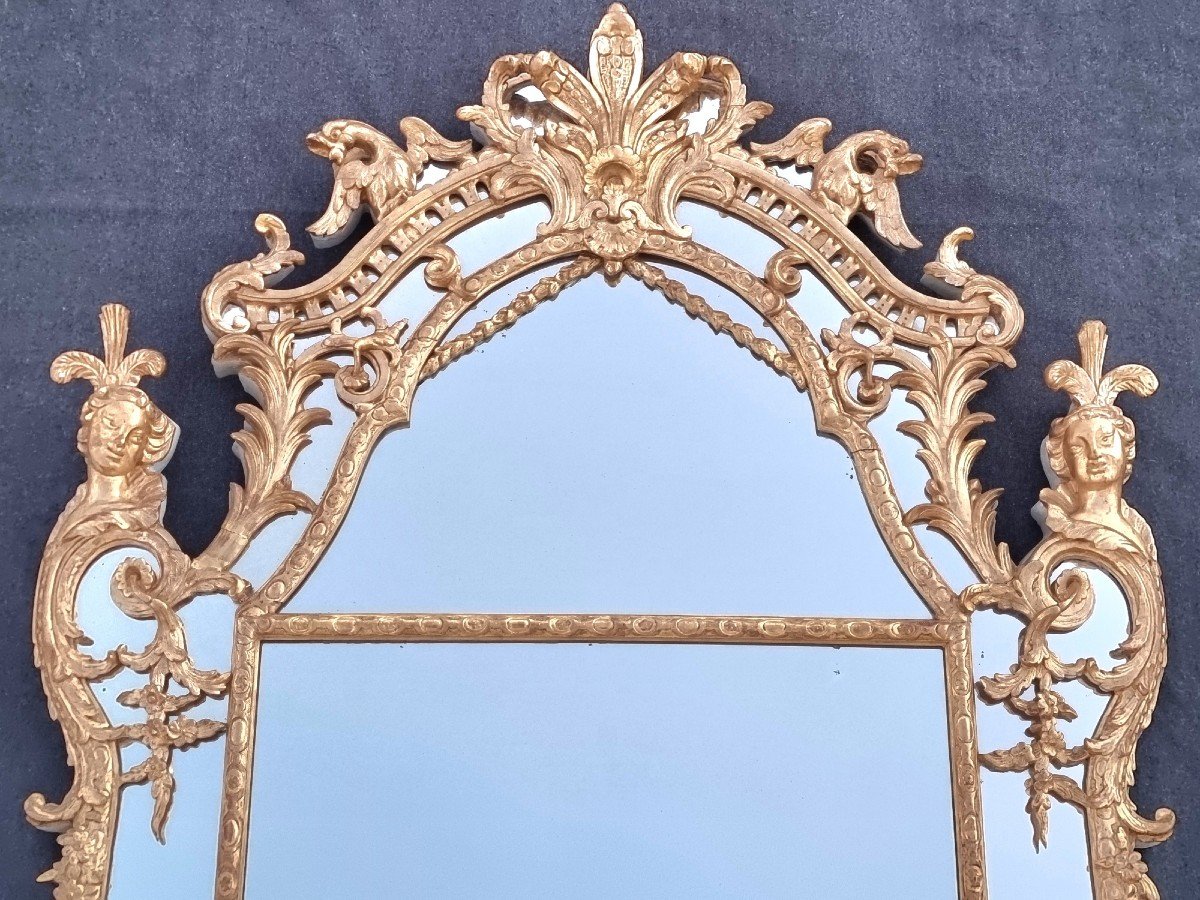 Miroir d'époque Régence Vers 1710-1730-photo-2