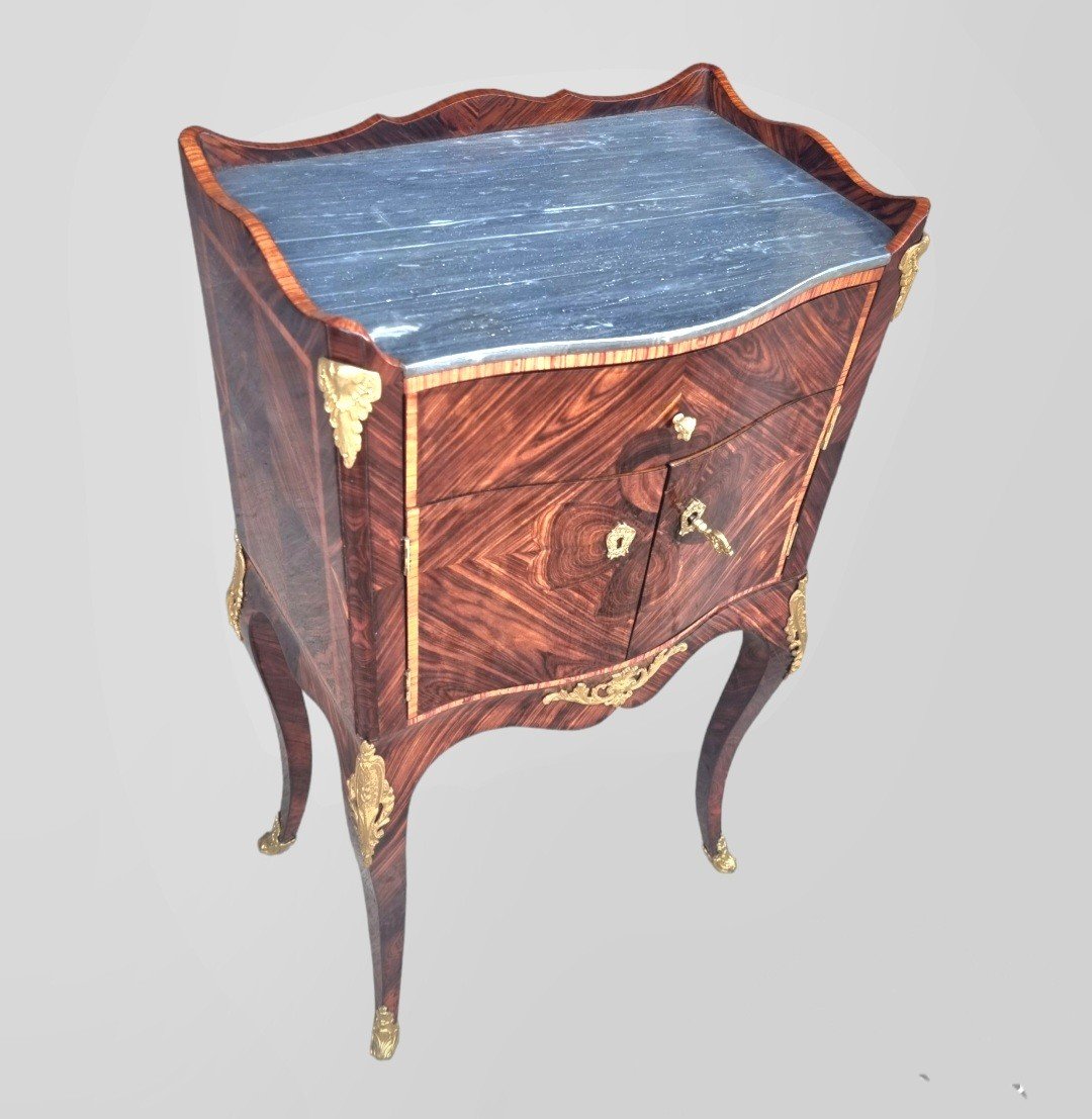 18th Century Snack Table In Violet Stamped J.tuard-photo-1