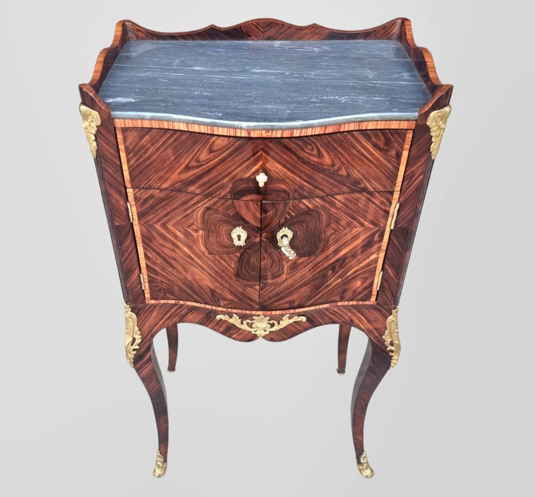 18th Century Snack Table In Violet Stamped J.tuard-photo-3